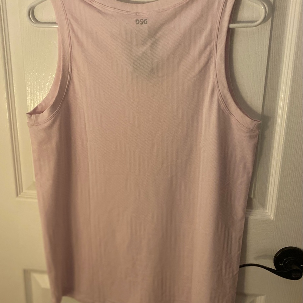 DSG Pink Ribbed Sleeveless Tank Top - Picture 3 of 3